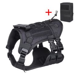 Pet Tactical Chest And Back Vest (Option: Black Chest Back-L60 90)